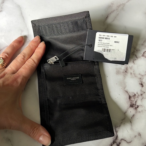 Saint Laurent Bandana Nylon cardholder Velcro wallet - Picture 3 of 4